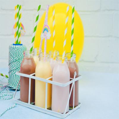 China Wholesale Custom Biodegradable Paper Disposable Straws Disposable Factory Customization Drinking Straws Bubble Tea Paper for sale