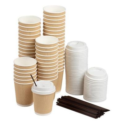 China Customized Disposable Logo Paper Coffee Cups 8oz 12oz 14oz 16oz 22oz Printing Paper Cups For Hot Drink for sale