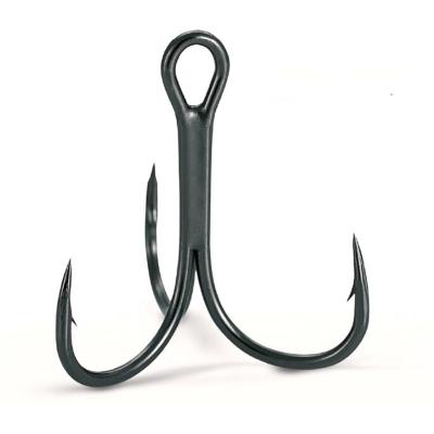 China Ordinary high carbon steel hooks of fishing tackle three 2/4/6/8/10# gear fishing hook three-anchor three-claw hook and fish hook for sale