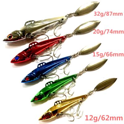 China Ocean Beach Fishing Lua Bait For Vibrating Swimming General Purpose Freshwater Sea Bass Plated Metal VIb Layer Sequin Long Range Cock Mouth Full Ho for sale