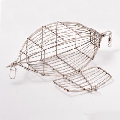 China Outdoor Metal Stainless Steel Bait Trap Cage Feeder Basket S Bracket for sale