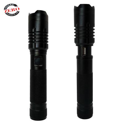 China Waterproof USB High Power Hunting Hand Torch Flashlight High Bright Strobe LED Rechargeable Instant Long Tactical Light Focus for sale