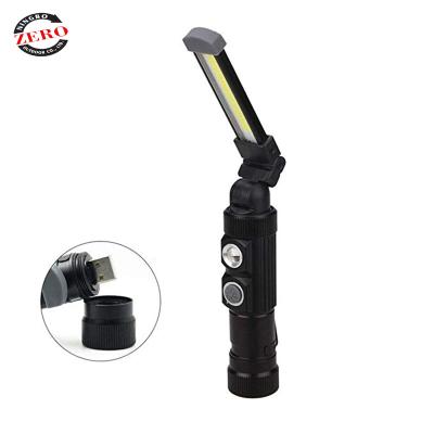 China ROAD USB LED Light Rechargeable Magnetic COB 360 Degree Rotate Water Resistant Portable Swivel Hook Inspection Work Light for sale