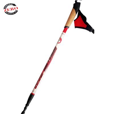 China Ultralight Nordic Trekking Climbing Hiking Camping Outdoor Folding Adjustable Walking Stick Poles 3 6061 Aluminum Alloy Canes Sections 65-135cm for sale