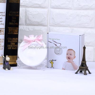 China European/North America Hotsale hanging home white soft clay baby handprint kit for baby keepsake for sale