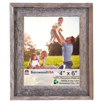 China Rustic Wooden Farmhouse 4x6 Signature Picture Frame Picture Frame with Hook for sale