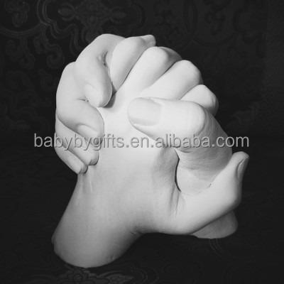 China America's 3D Handprint Adult Hands Casting Life Casting Kit For Wedding Anniversary Valentines Engagement Pre-loss Family Gift for sale