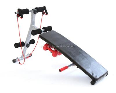 China Fitness Indoor Gym Adjustable Bench Exercise Sit Up Bench Abdominal Bench Dumbbell And Rope Rope for sale