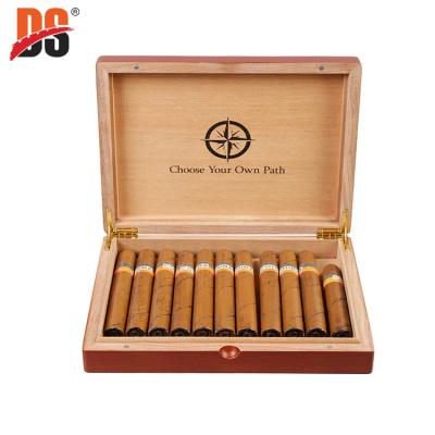 China Fashionable Custom Logo Laser Engraving Modern Handmade Luxury Custom Humidor Wooden Cigar Box for sale