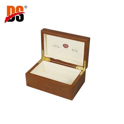 China MDF Handmade Paper Storage Box DS Logo Wooden Storage Box Silk Screen Sticke for sale