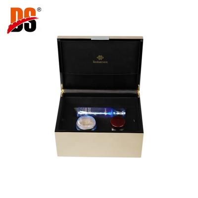 China Wholesale Handmade High Gloss White Wooden DS Dressing Case Wooden Storage Box for sale