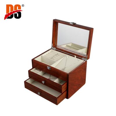 China Handmade Hot Sale High End Rosewood Custom DS Dressing Case With Two Drawers for sale