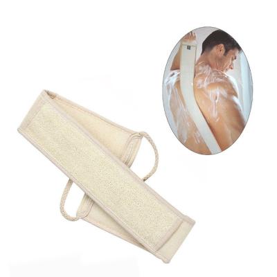 China EXFOLIATE Exfoliating Loofah Back Scrubber For Shower Loofah Sponge Bath Long Back Strap With Soap Pocket for sale