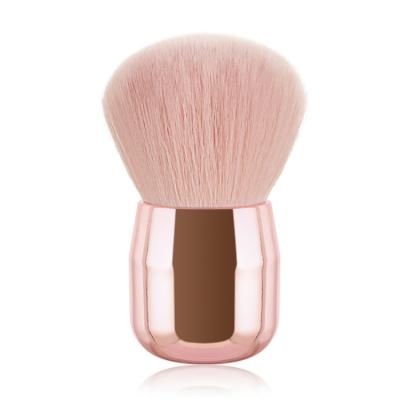 China Powder Kabuki Loose Refillable Wide Retractable Refill Brush Custom Acrylic Mushroom Brush for sale