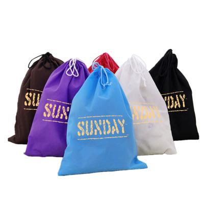 China For Buying Large Size Black Drawstring Bag High Quality Nonwoven Nonwoven Bag Product With Shoes for sale