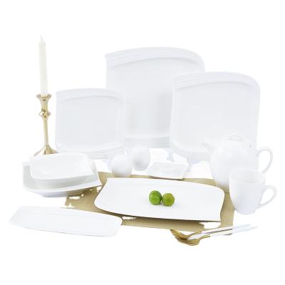 China Good quality professional cheap dinner china viable hot selling white dinner sets for sale