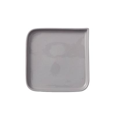 China Factory Sustainable Sale Color Square Ceramic Dishes For Dining Room for sale