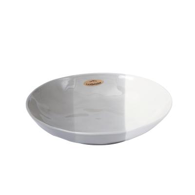 China Durable Professional Wear China Manufacture Custom Round Ceramic Soup Dish for sale