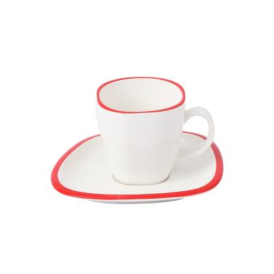 China Use good quality ship durable hot sale creative ceramic cup and saucer for sale