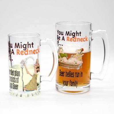 China Color Print Decorated Mug Craft Beer Glasses for sale