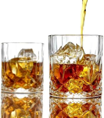 China Altmodische bleifreie prägeartige 10 Unze-Whisky-Gläser, Whisky, der Gläser schmeckt zu verkaufen