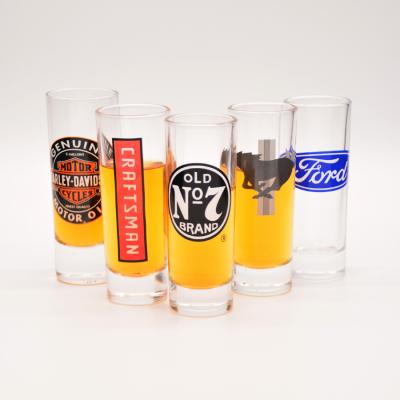 China Promotion 2oz Shot Glasses With Logo Unique Shot Glasses for sale