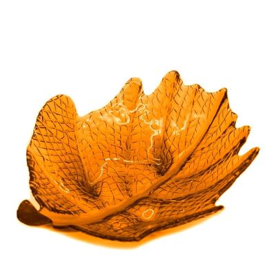 China Maple Leaf Unique Decorative Charger Plates For Snack for sale