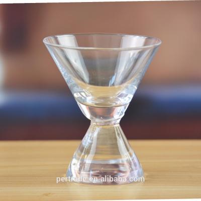 China 80ml Heavy Duty Cone Stem Vintage Crystal Martini Glasses for sale