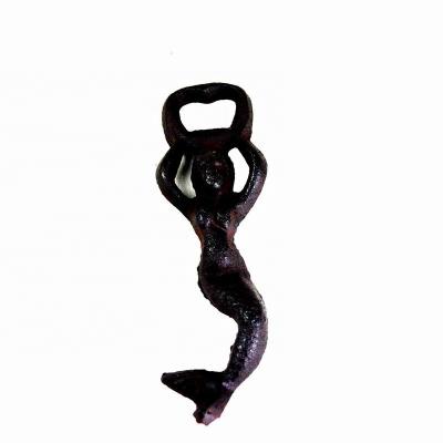 China Customized Mermaid Cast Iron Wine Bottle Opener For Bar for sale