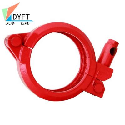 China Hi-Carbon Steel Concrete Pump Spare Parts Trailer Pump Flange 8.5 Inch Bolt Flange for sale