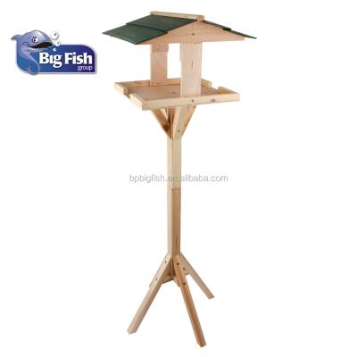 China OUTDOOR DRIVER WOODEN HOUSE SUSTAINABLE HANGING TABLE PATIO BIRD FEEDING STATION for sale