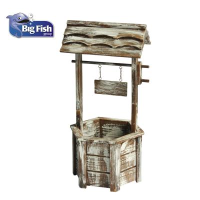 China Easily Assembled Fancy Design Garden Decorative Wooden Wish Well for sale