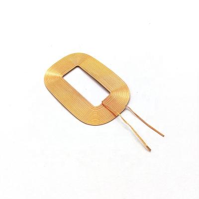 China For Qi Receiver Coil Dongguan Factory Copper Wire Winding Coil Receiver Bifilar Coil For Wireless Charger for sale