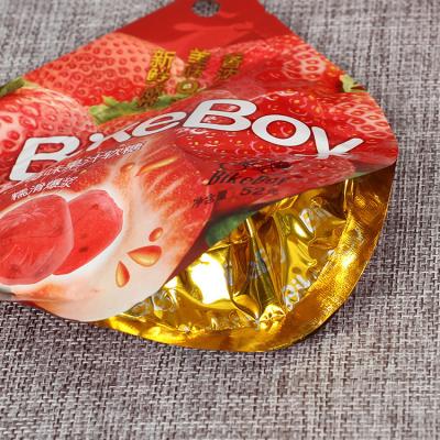 China Custom Printing Aluminum Foil Candy Candy Snack Food Packaging Zipper Cute Irregular Shaped Moisture Proof Bag for sale