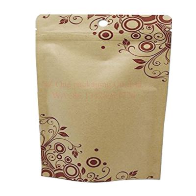 China Biodegradable built in reliable China PLA EVOH high qulity food grade material kraft paper food bag coffee tea oatmeal packaging bag for sale