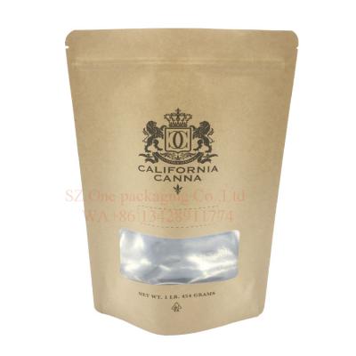 China Food biodegradable amluminu foil packaging food bag kraft paper stand up zipper bag can added local transparent for sale