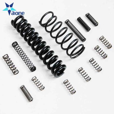 China OEM Customized Black Metal Coil Carbon Steel Coated Door Lock Constant Force Compression Coil Spring for sale