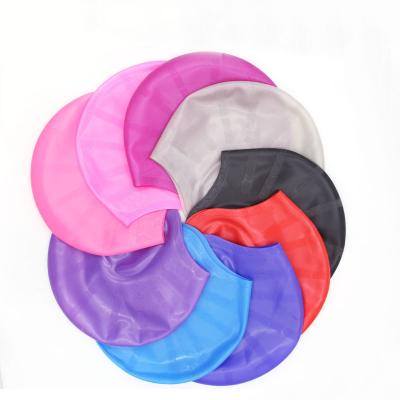 China High Quality Eco-Friendly Material Custom Waterproof Ear Protect Silicone Swim Caps for sale