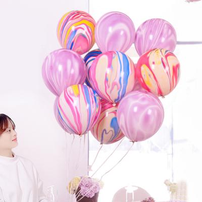 China Wholesale 100pcs 10inch Metal Bead Marble Eco-friendly Shiny Latex Balloons Chrome Colors Thick Helium Air Metallic Balls for sale