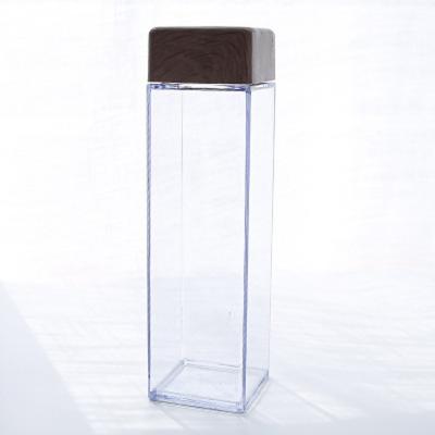 China New Arrival 480ml Square Water Bottle Sustainable Juice Drink Square Shaped Water Bottle for sale