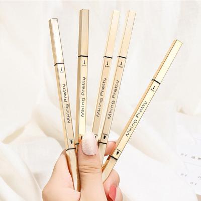 China Wholesale High Quality Custom Small Gold Bars Waterproof Brow Enhancers Private Label Thin Eyebrow Pencil for sale