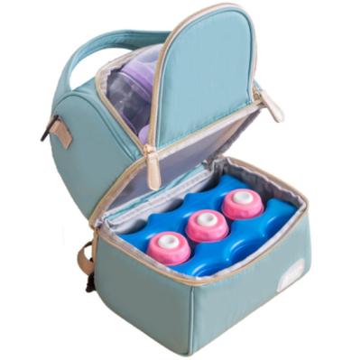 China Customized small waterproof nylon eco cooler bag breast pump bag breast milk cooler bag customized insulated bag for sale