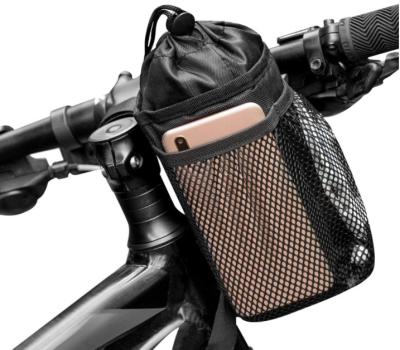 China Adjustable Polyester Extra Large Mountain Bike Water Bottle Holder For Cycling Bag Bar Cup Holder Bike Water Bottle Holder for sale