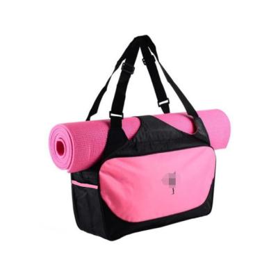 China Polyester Customized Waterproof Polyester Girls Sports Women Dance Gym Yoga Mat Travel Bags Sports Duffel Bag For Girls for sale