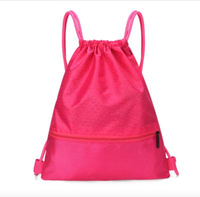 China Promotinal Export Quality Products Customized Drawstring Backpack Pink Plain Waterproof Drawstring Bags for sale