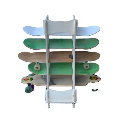 China Viable Surfboard Bike Rack Skateboard Rest Rack Storage Scooter Stand Station for sale