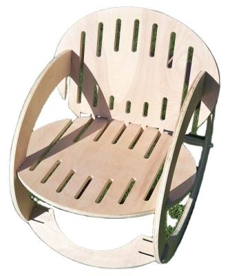 China Simple Plywood Armchairs Rocking Chairs Free Rotation Chairs For Home for sale