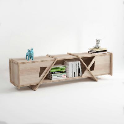 China Factory Direct Foldable Living Room Furniture TV Top Stand Up Wooden TV Cabinet Furniture TV Home Table for sale