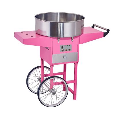 China Full Automatic Commercial Type Electric Cotton Candy Snacks Factory Cotton Candy Machine Cart Machine for sale