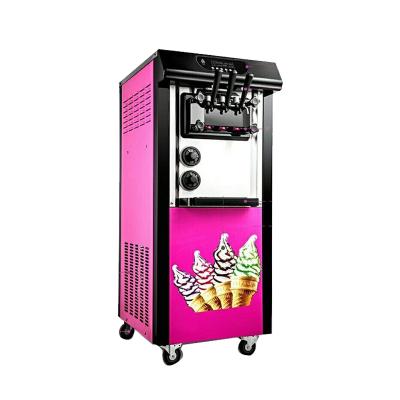 China Factory YUESHEN Xq-25L Vertical Ice Cream Snack Machine Soft Floor Standing Serve Ice Cream Machine for sale